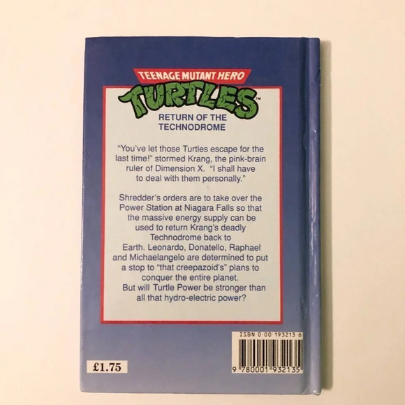 1990 TMNT Teenage Mutant  Ninja Turtle Return of the Technodrome Book - Picture 12 of 13